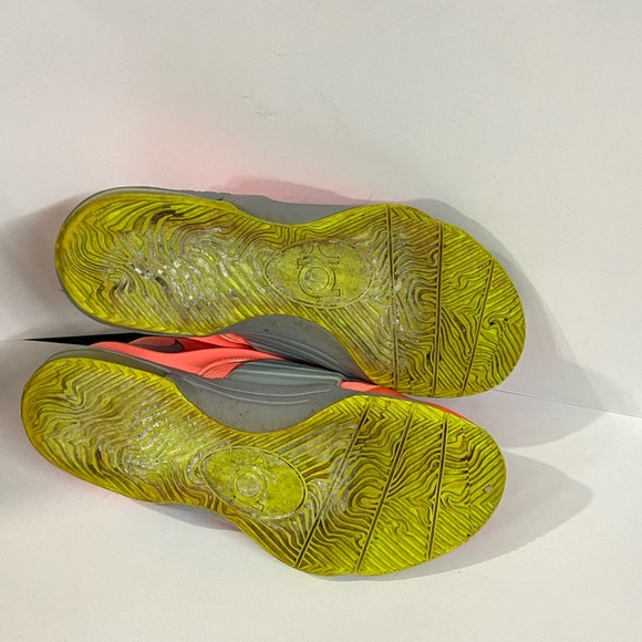 Nike ORANGE gray logo sports athletic KD 7 SNEAKERS shoes training basketball - Picture 5 of 11